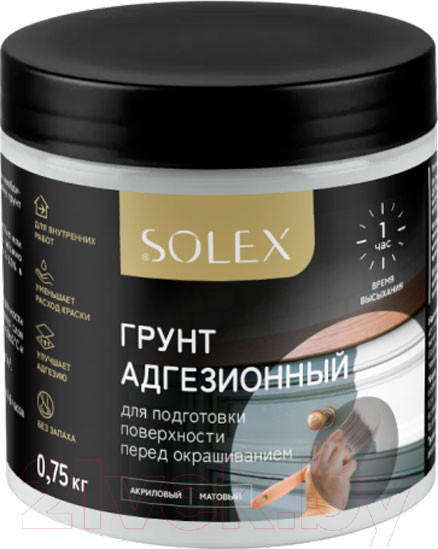 Изображение товара Грунтовка Solex Адгезионный для мебели (750г, белый)