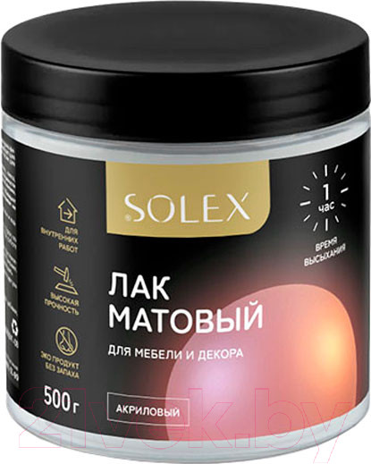 Изображение товара Лак Solex Для мебели матовый (500г)