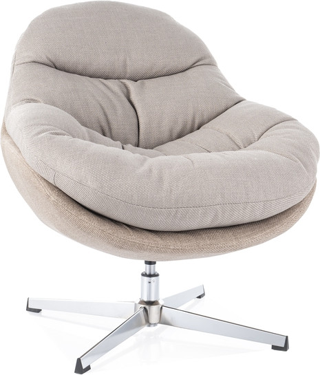 Изображение товара Кресло мягкое Signal Peggie (серый/бежевый/хром)