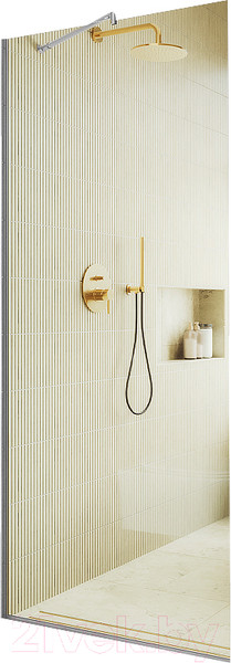 Изображение товара Душевая стенка MaybahGlass 79x195 / MGD-695-4у (прозрачное стекло/хром глянцевый)