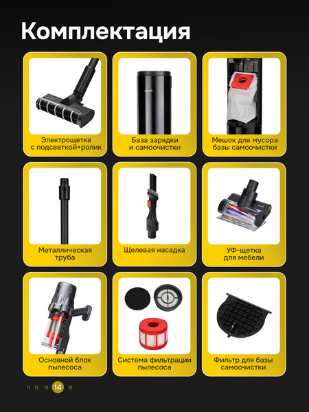 Изображение товара Вертикальный пылесос Deerma DEM-T30W (с базой самоочистки)