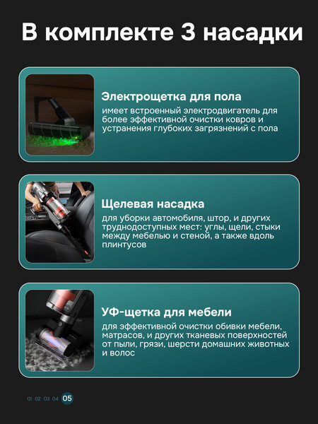 Изображение товара Вертикальный пылесос Deerma DEM-T30W (с базой самоочистки)