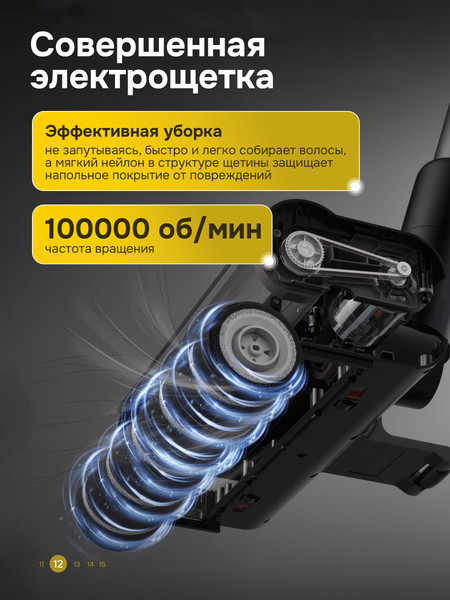 Изображение товара Вертикальный пылесос Deerma DEM-T30W (с базой самоочистки)