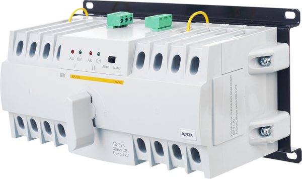 Изображение товара Устройство автоматического ввода резерва IEK АВР-2 Lite 63А Karat / MAT20-063