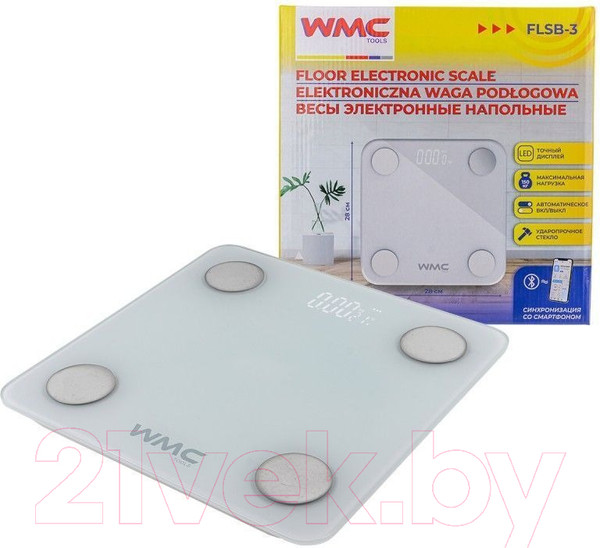 Изображение товара Напольные весы электронные WMC Tools WMC-FLSB-3 (57818)