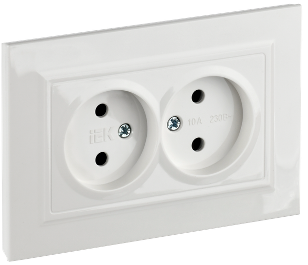 Изображение товара Розетка IEK Brite BR-R23-10-K01-F (белый)