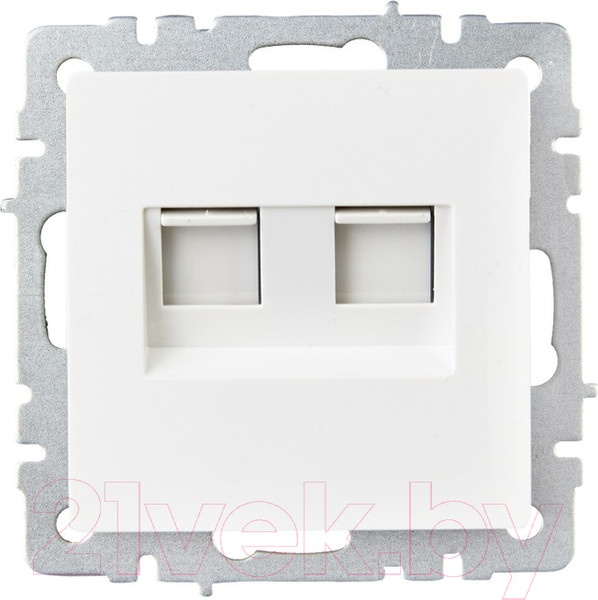 Изображение товара Розетка IEK Brite BR-K20-2-K01 (белый)