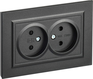 Изображение товара Розетка IEK Brite BR-R23-10-K02-F (черный)