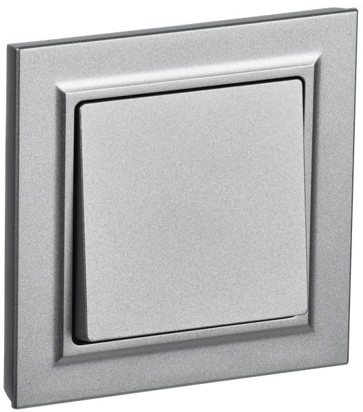 Изображение товара Выключатель IEK Brite BR-V10-0-10-K47-F (алюминий)