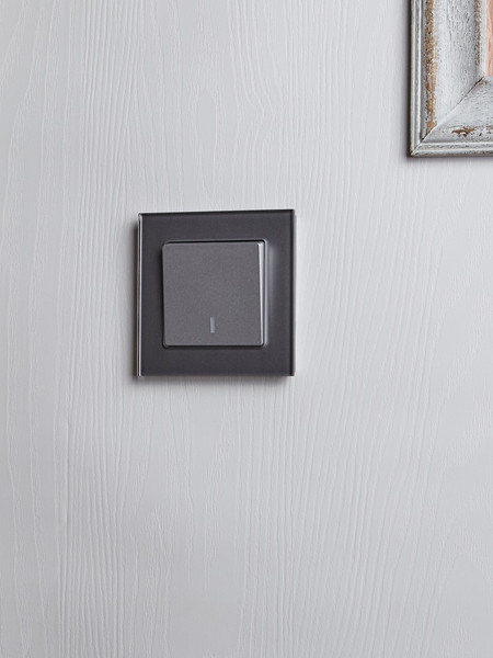 Изображение товара Выключатель IEK Brite BR-V12-1-10-K47 (алюминий)