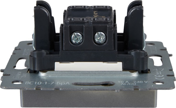 Изображение товара Выключатель IEK Brite BR-V12-1-10-K47 (алюминий)