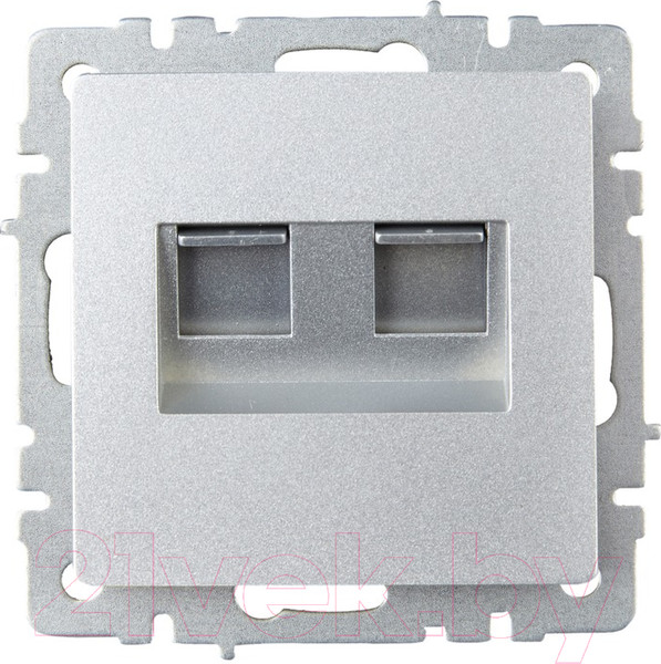 Изображение товара Розетка IEK Brite BR-K20-2-K47 (алюминий)