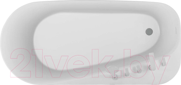 Изображение товара Ванна акриловая Aquatek Прима 80x170 / AQ-1115780 (белый глянцевый, с ножками и сливом)