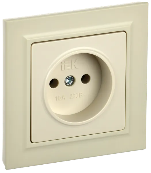 Изображение товара Розетка IEK Brite BR-R10-10-K10-F (бежевый)