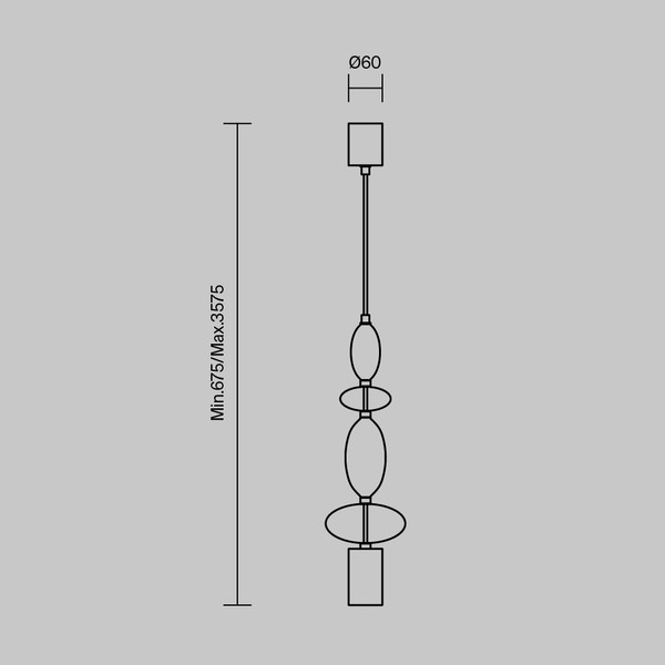 Изображение товара Потолочный светильник Maytoni Modern MOD071PL-L8B3K2