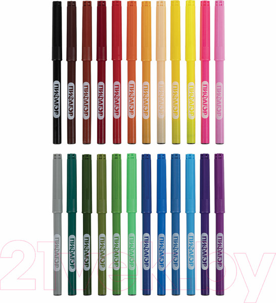 Изображение товара Фломастеры Пифагор Единорог / 152450 (24цв)