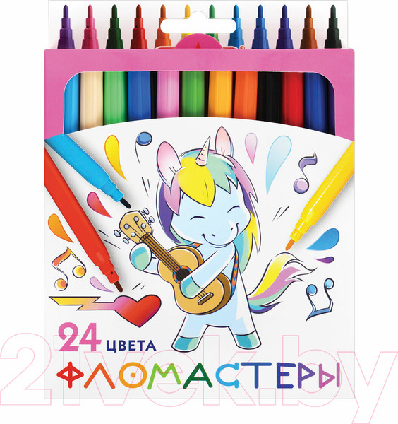 Изображение товара Фломастеры Пифагор Единорог / 152450 (24цв)