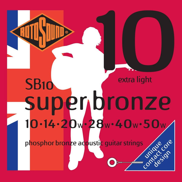 Изображение товара Струны для акустической гитары Rotosound SB10 Strings Phosphor Bronze