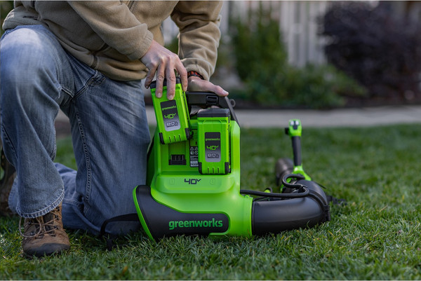 Изображение товара Воздуходувка аккумуляторная Greenworks GD40BPG2 (2408107)