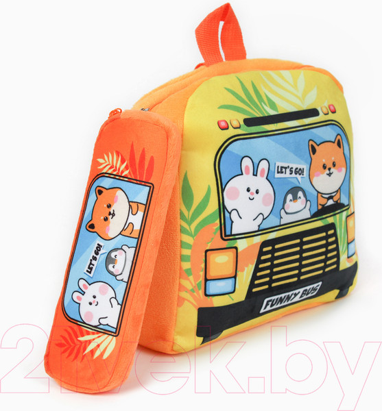 Изображение товара Детский рюкзак Milo Toys Зверята в автобусе / 10361256 (розовый)