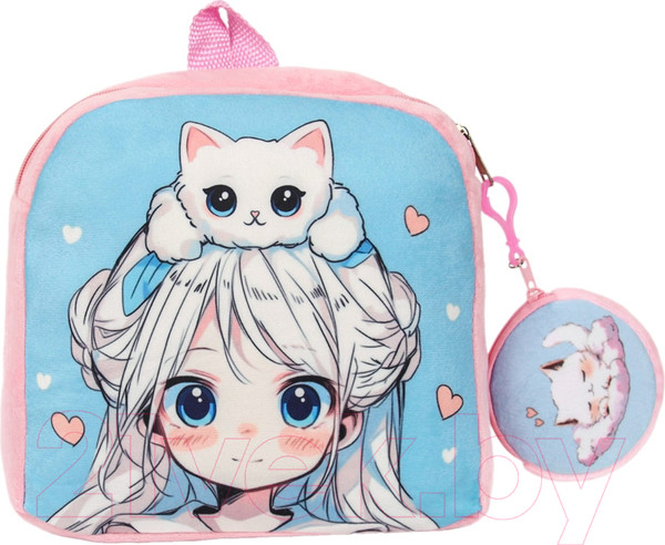 Изображение товара Детский рюкзак Milo Toys Девочка с котиком / 10361249 (розовый)
