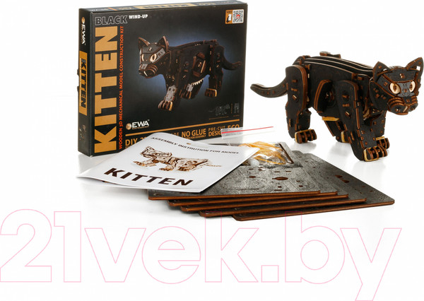 Изображение товара Конструктор EWA Котенок (черный)