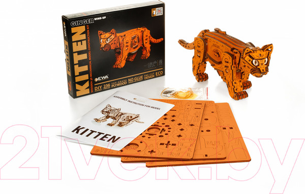 Изображение товара Конструктор EWA Котенок (рыжий)