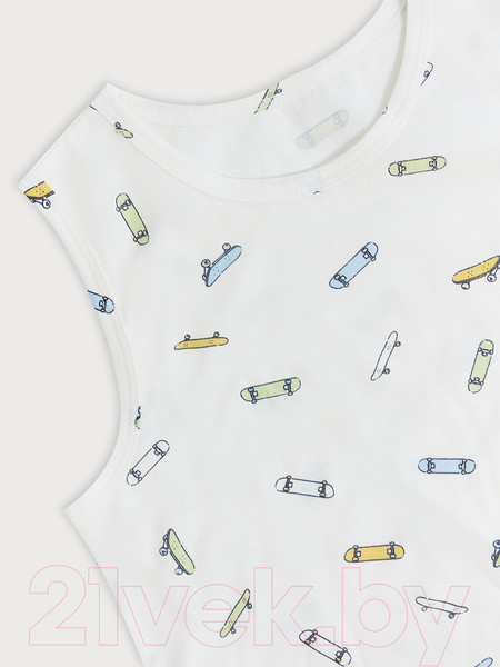 Изображение товара Комплект бельевой детский Mark Formelle 443002 (р.128-64-57, скейты на молочном)