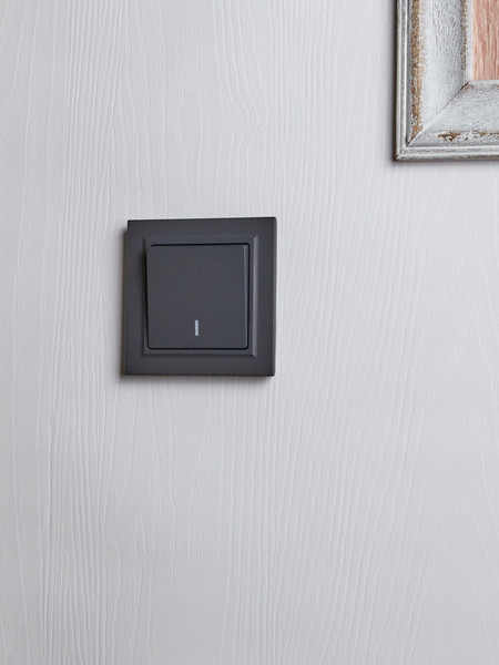 Изображение товара Выключатель IEK Brite BR-V12-1-10-K53 (графит)