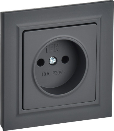 Изображение товара Розетка IEK Brite BR-R10-10-K53-F (графит)