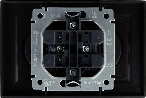 Изображение товара Розетка IEK Brite BR-R23-10-K53-F (графит)