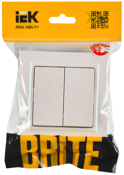 Изображение товара Выключатель IEK Brite BR-V20-0-10-K36-F (жемчуг)