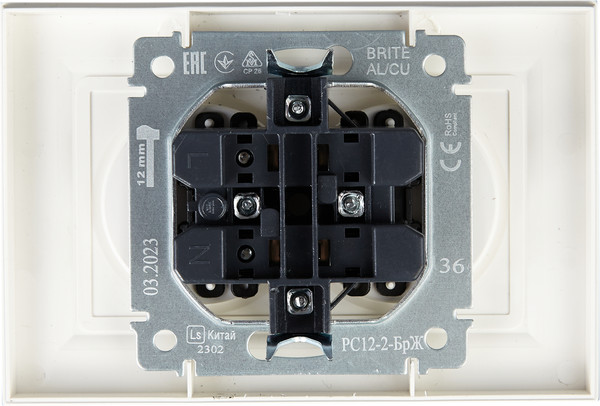 Изображение товара Розетка IEK Brite BR-R20-10-K36-F (жемчуг)