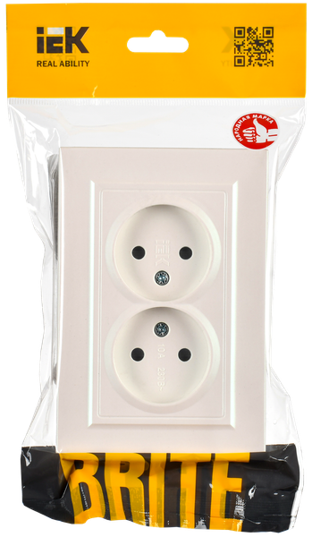 Изображение товара Розетка IEK Brite BR-R23-10-K36-F (жемчуг)
