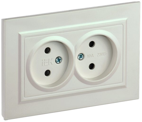 Изображение товара Розетка IEK Brite BR-R23-10-K36-F (жемчуг)