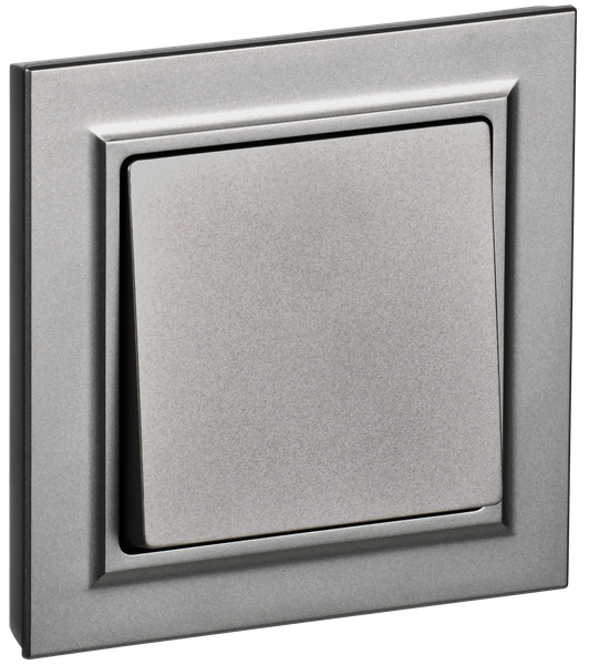 Изображение товара Выключатель IEK Brite BR-V10-0-10-K46-F (сталь)