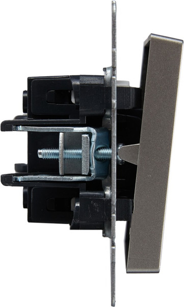 Изображение товара Выключатель IEK Brite BR-V12-1-10-K46 (сталь)