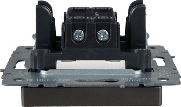 Изображение товара Выключатель IEK Brite BR-V12-1-10-K46 (сталь)