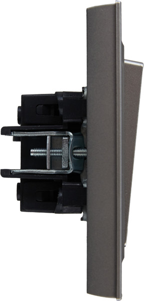 Изображение товара Выключатель IEK Brite BR-V20-0-10-K46-F (сталь)