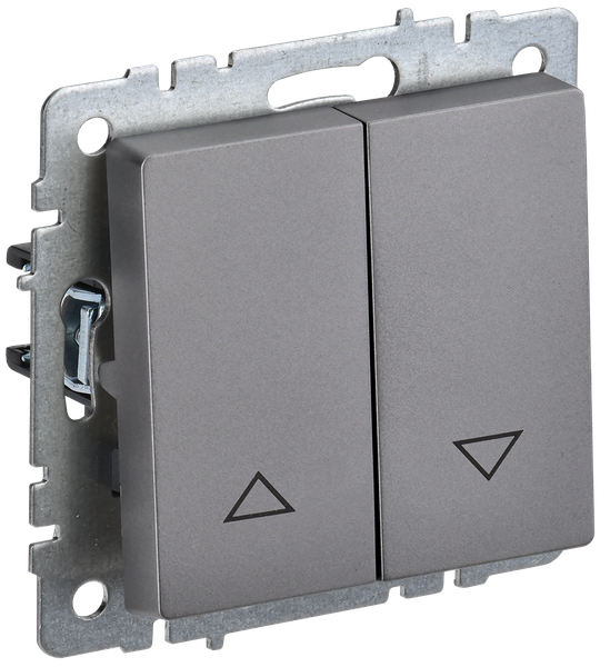 Изображение товара Выключатель IEK Brite BR-V15-0-10-K46 (сталь)