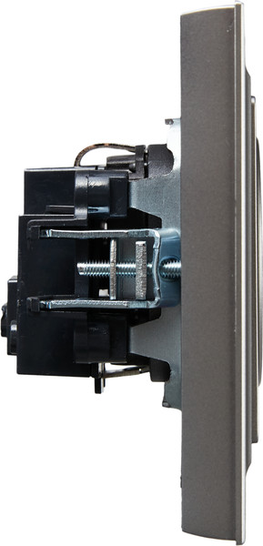 Изображение товара Розетка IEK Brite BR-R14-16-K46-F (сталь)