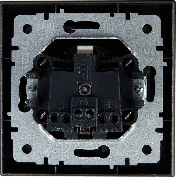 Изображение товара Розетка IEK Brite BR-R14-16-K46-F (сталь)