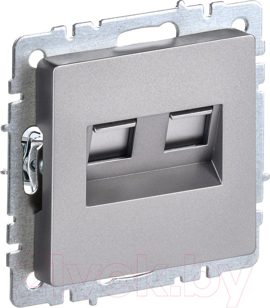 Изображение товара Розетка IEK Brite BR-K20-2-K46 (сталь)