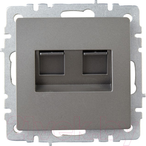 Изображение товара Розетка IEK Brite BR-K20-2-K46 (сталь)