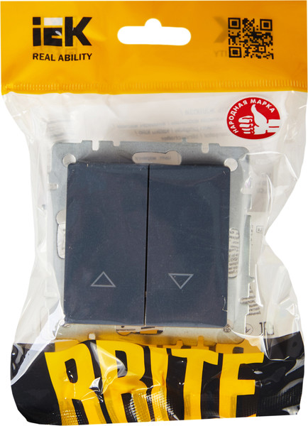 Изображение товара Выключатель IEK Brite BR-V15-0-10-K35 (маренго)