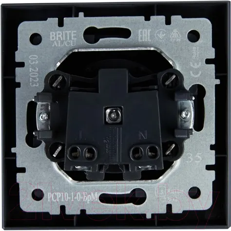 Изображение товара Розетка IEK Brite BR-R10-10-K35-F (маренго)