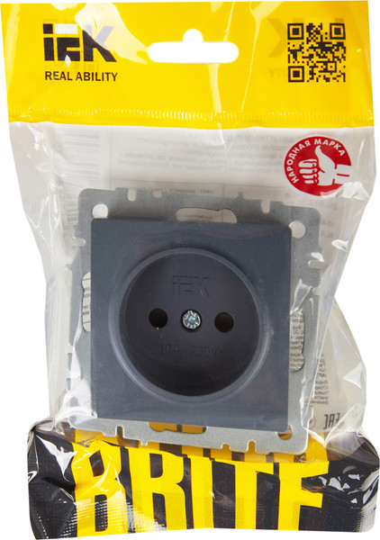 Изображение товара Розетка IEK Brite BR-R13-10-K35 (маренго)