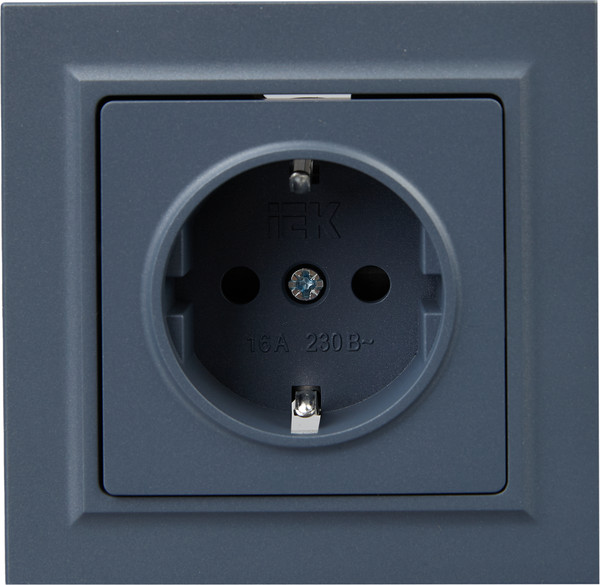 Изображение товара Розетка IEK Brite BR-R14-16-K35-F (маренго)