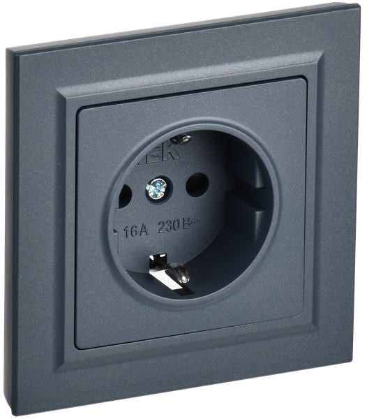 Изображение товара Розетка IEK Brite BR-R14-16-K35-F (маренго)