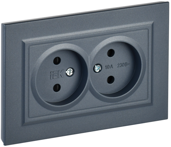 Изображение товара Розетка IEK Brite BR-R23-10-K35-F (маренго)